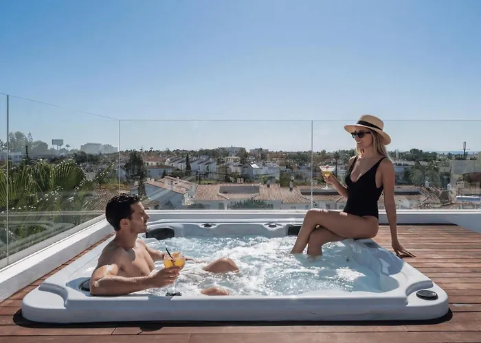Vacation Marbella I Fleur, Rooftop Hot Tub, Heated Pool, Sauna, Cine, Gym, Sea View, Close To The Estepona