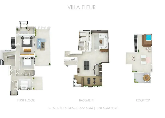Villa Vacation Marbella I Fleur, Rooftop Hot Tub, Heated Pool, Sauna, Cine, Gym, Sea View, Close To The *